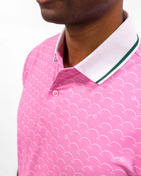 Off The Pond Men's Pique Polo - Azalea Collection