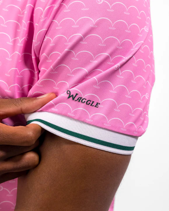 Off The Pond Men's Pique Polo - Azalea Collection