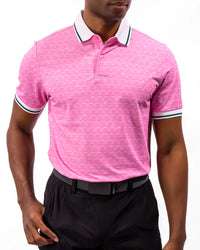 Off The Pond Men's Pique Polo - Azalea Collection