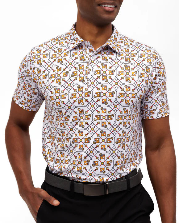 Old Fashioned Men's Polo- Waggle Golf
