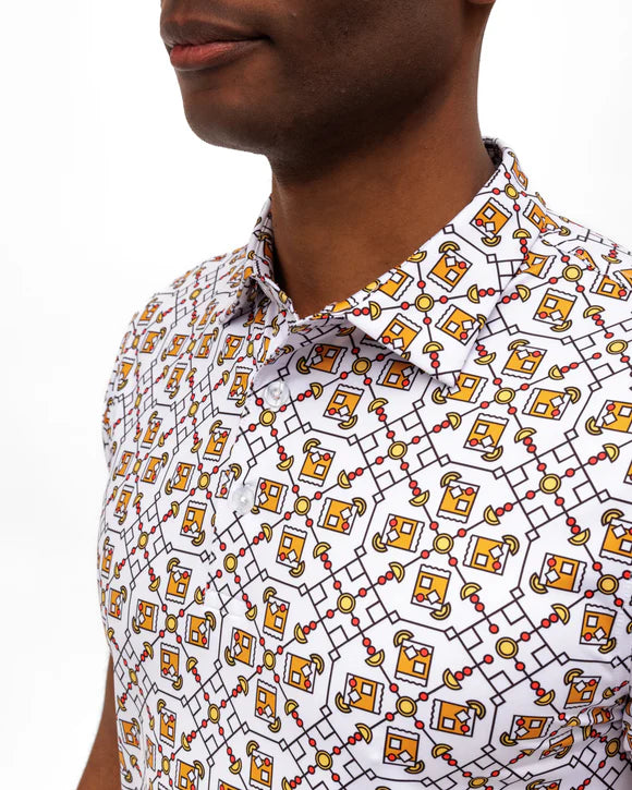 Old Fashioned Men's Polo- Waggle Golf