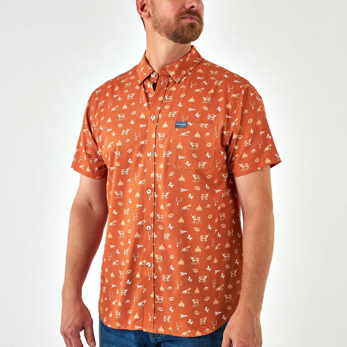 Performance Button Up- Austin Game Day
