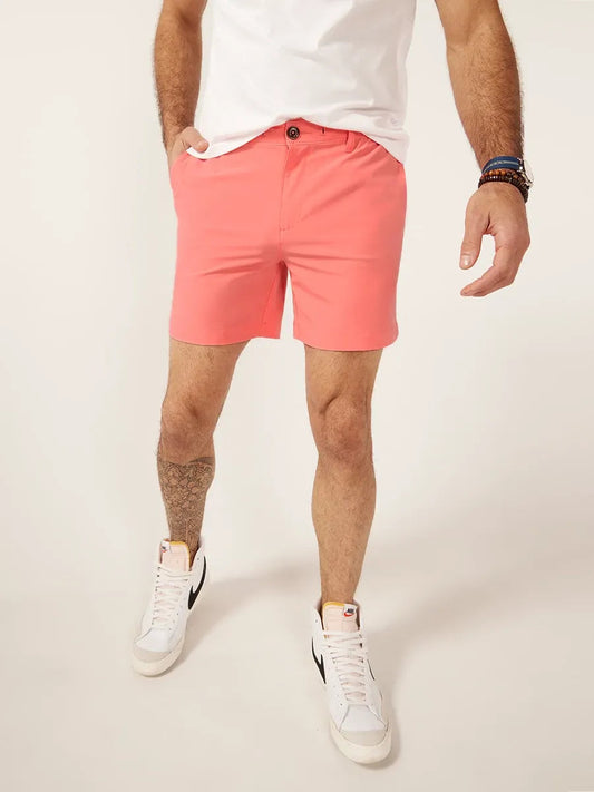 The New Englands 6 in (Performance Short)- Coral- Chubbies