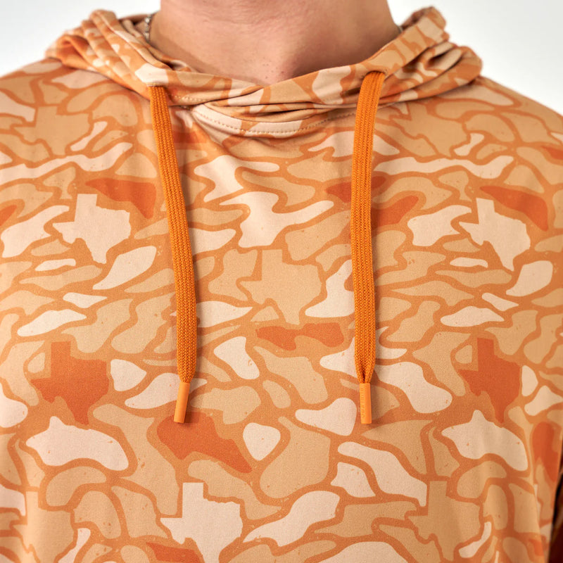 Burlebo - Orange Texas Camo Hoodie