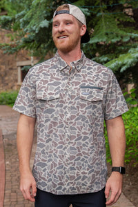 Performance Outdoor Shirt-Classic Deer Camo-Burlebo