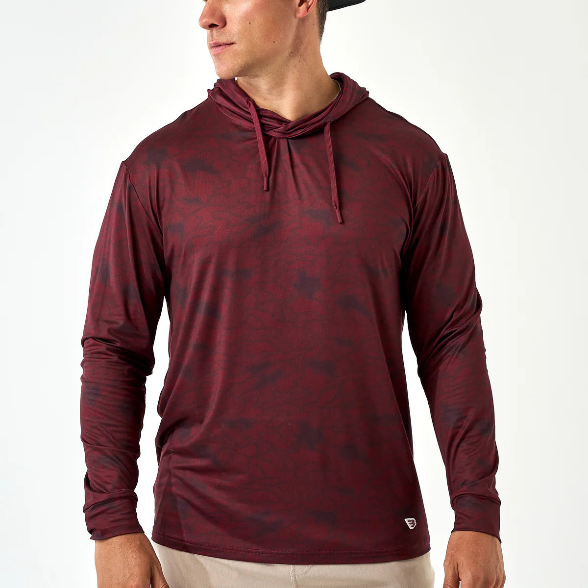 Perf Hoodie- Maroon Texas Camo