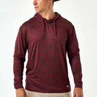 Perf Hoodie- Maroon Texas Camo