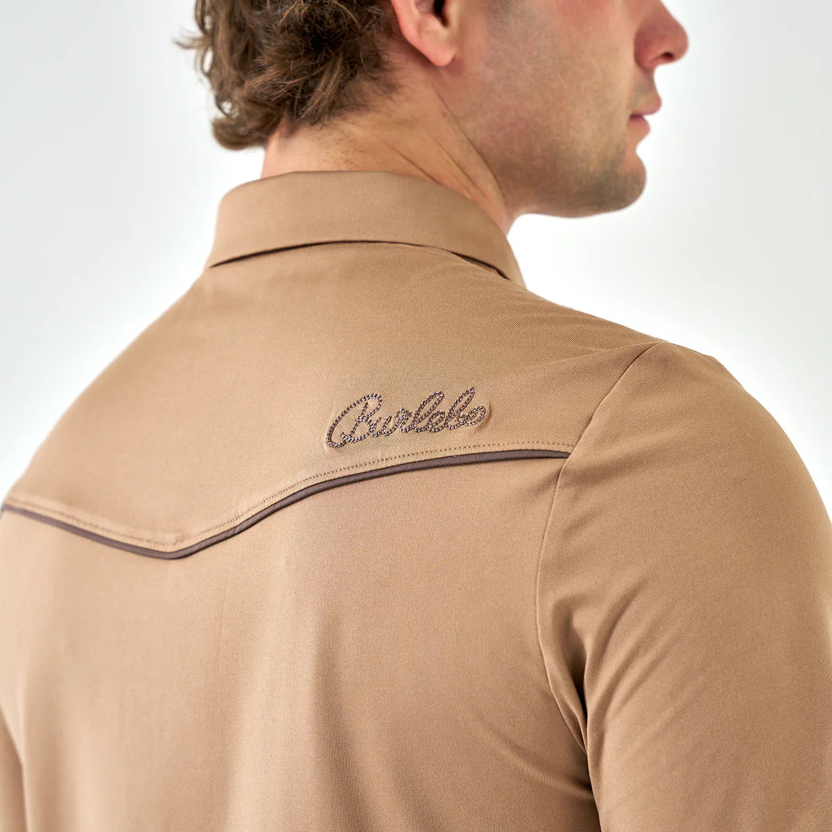 Pearl Snap Performance Polo - Mallards - Khaki
