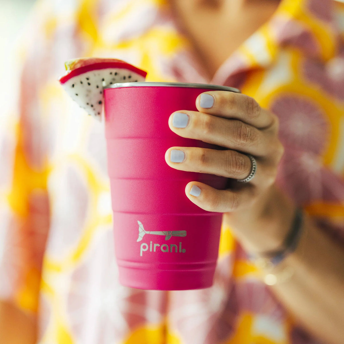 16oz Stackable Tumbler - Dragon Fruit Fuchsia
