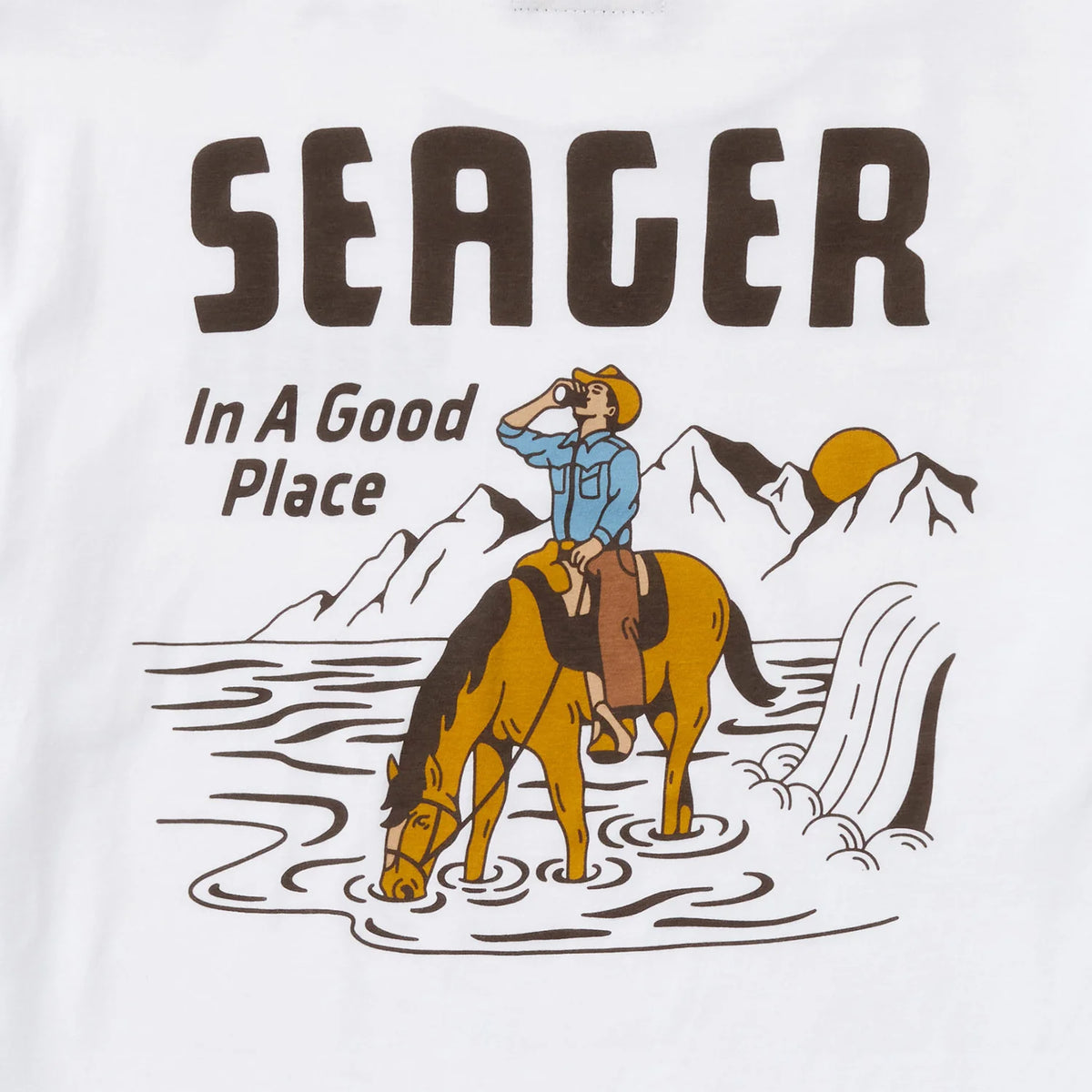 In a Good Place tee- White- Seager
