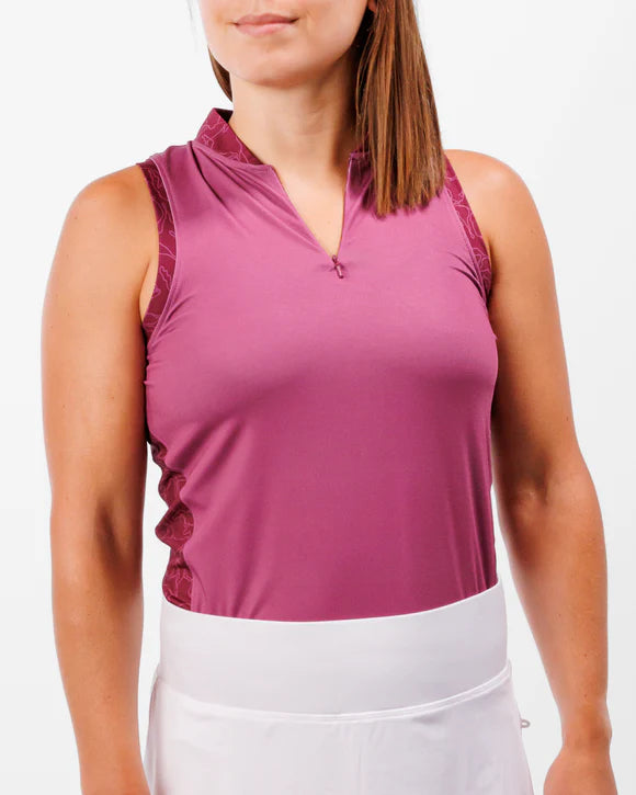 Purple Rein Women's Sleeveless Racerback Polo