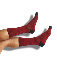 Red/Black Marl Casual Socks - Dead Soxy