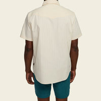 Crosscut Deluxe Short Sleeve Shirt - Flower Power Off White Dobby