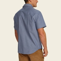 Crosscut Deluxe Short Sleeve Shirt - Fresh Blooms Indigo