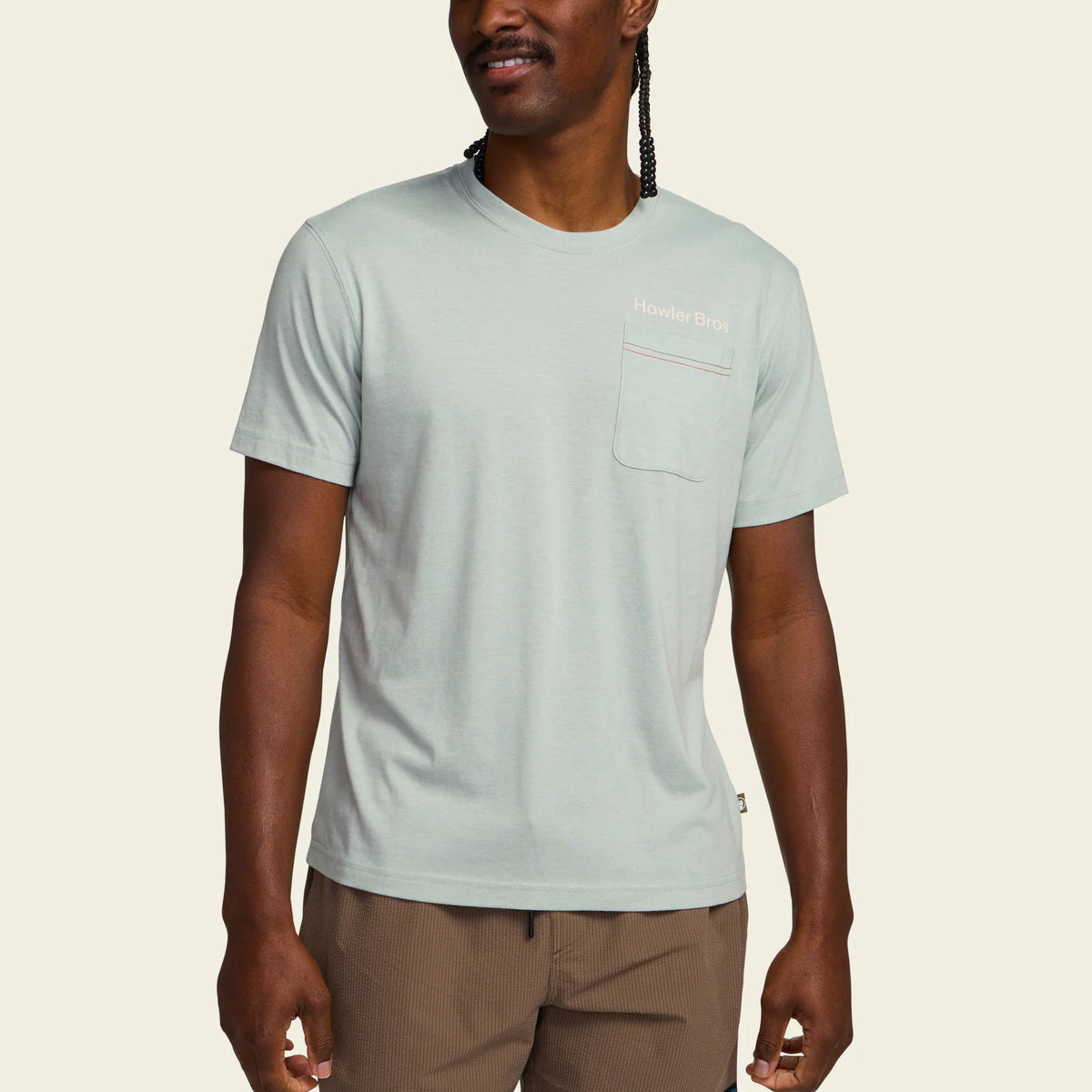 Pelican Postage Pocket T-Shirt - Puritain Grey