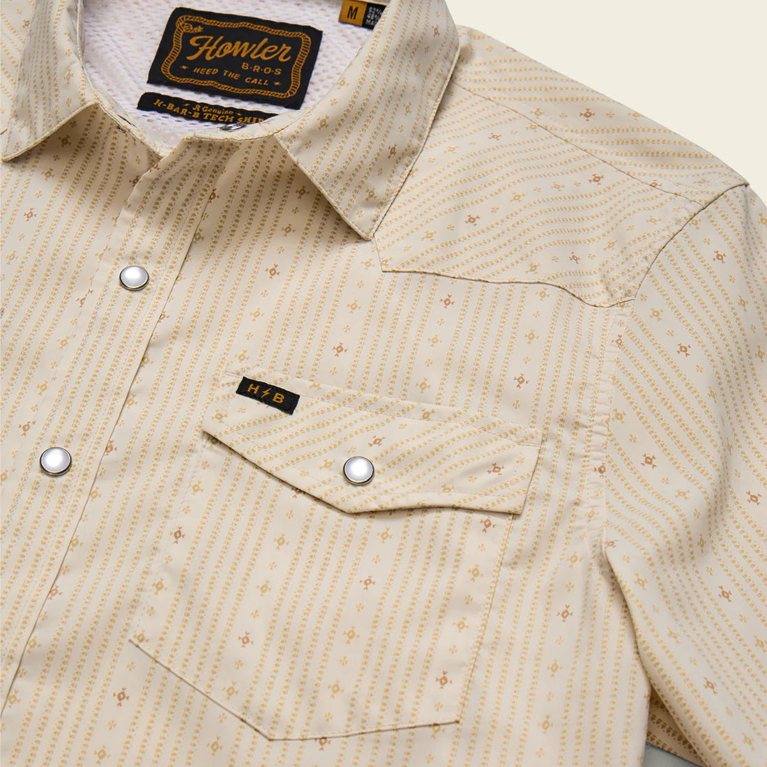 H Bar B Tech LS - Supernova Stripe: Leche