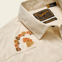 Crosscut Deluxe SS Shirt - Fowl Play: Off White Dobby