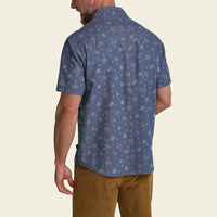 H Bar B Snapshirt - Bouquets: Washed Indigo