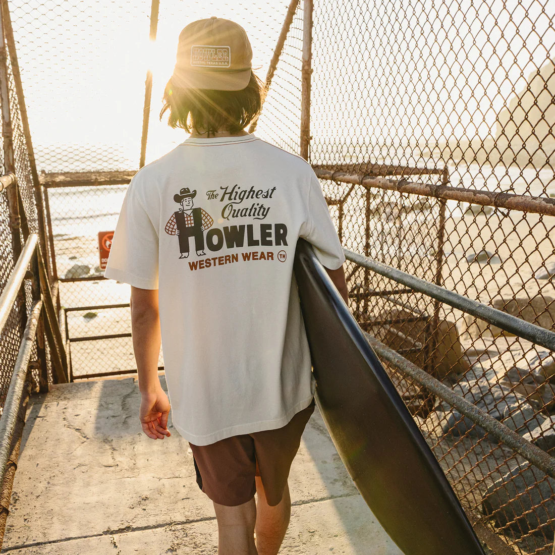 Howler Western Cotton T-Shirt - Natural