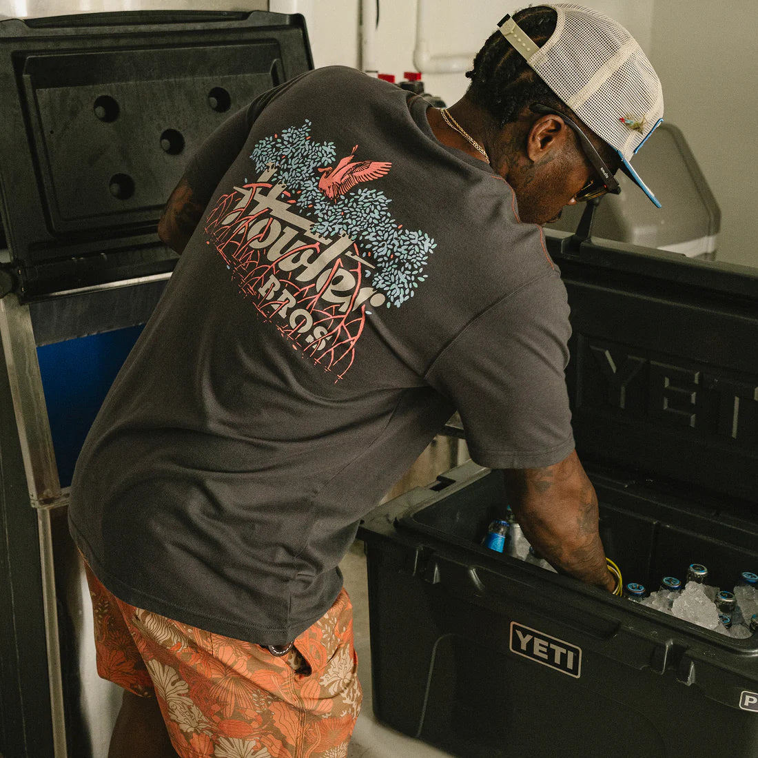 Electric Mangroves T-Shirt - Antique Black