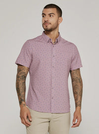 Kairi Short Sleeve Shirt-Lavender-7 Diamonds