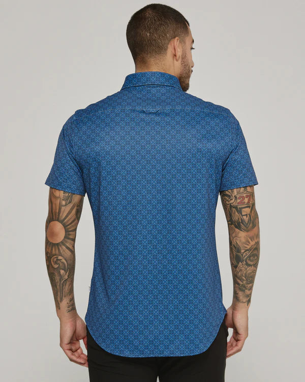 Sorren Short Sleeve - Navy - 7Diamonds