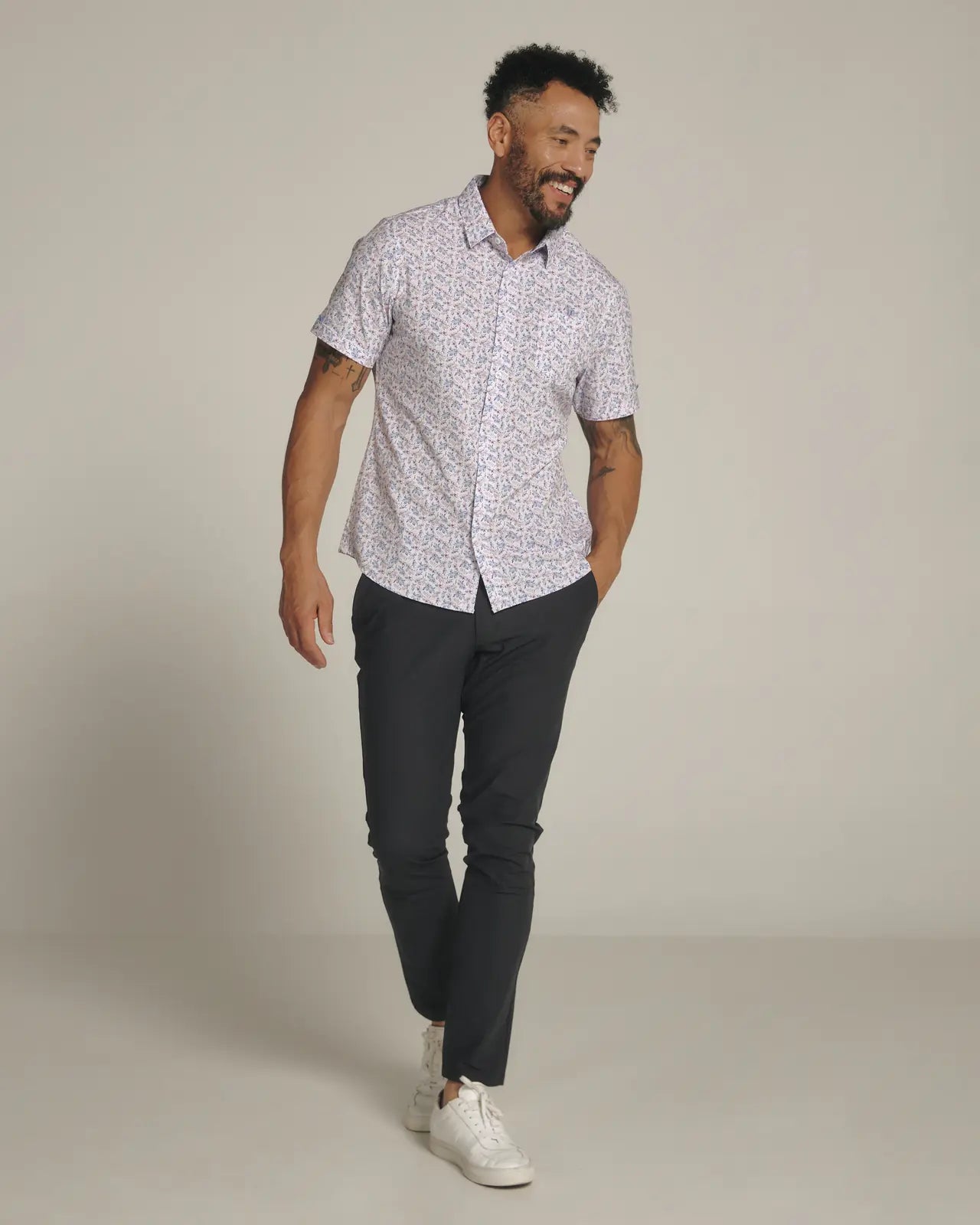 Eliseo Short Sleeve Shirt-White-7 Diamonds