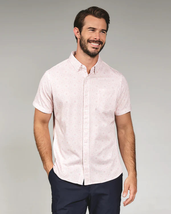 Arden Short Sleeve Shirt Coral