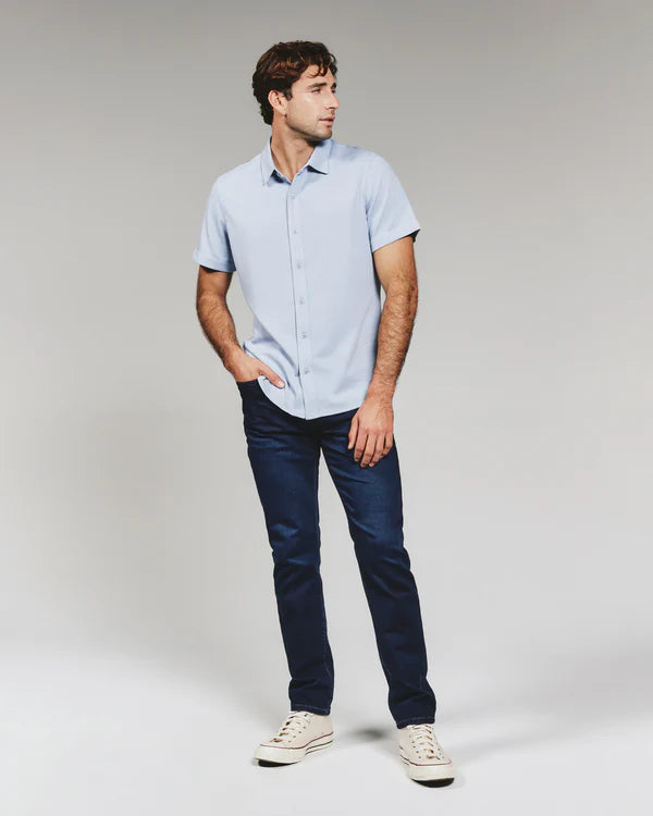 Camino Short Sleeve - Dusty Blue - 7Diamonds