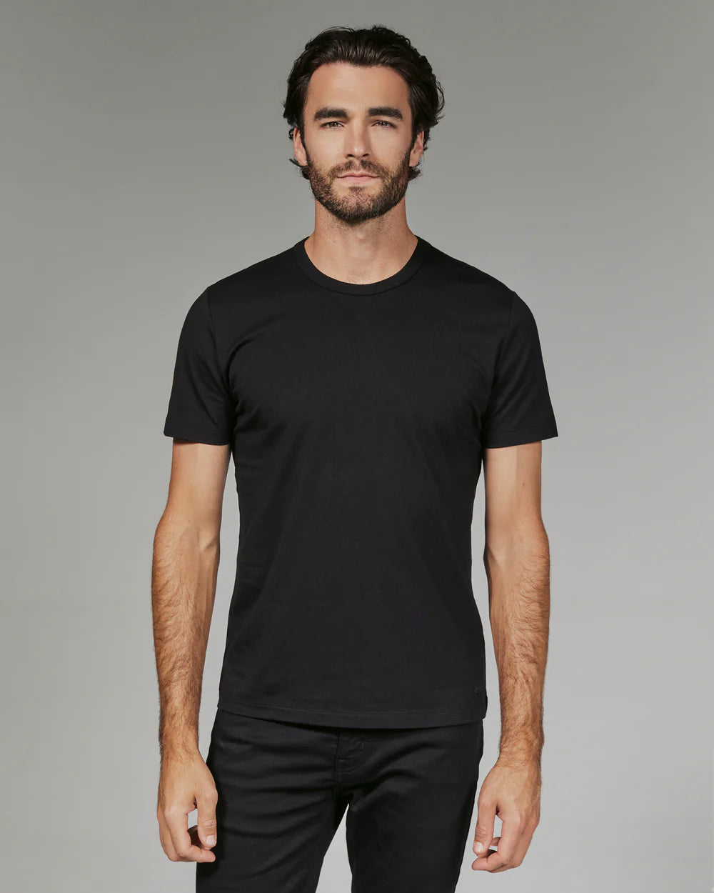 Modal Crew Neck Tee - Black
