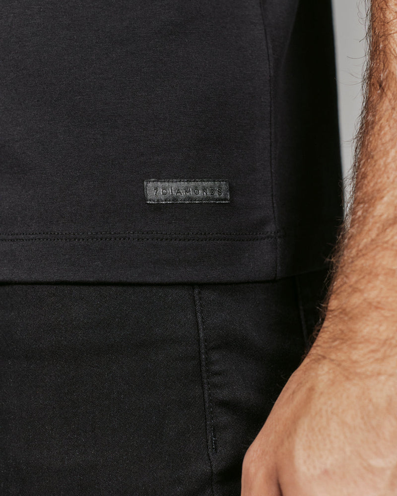 Modal Crew Neck Tee - Black