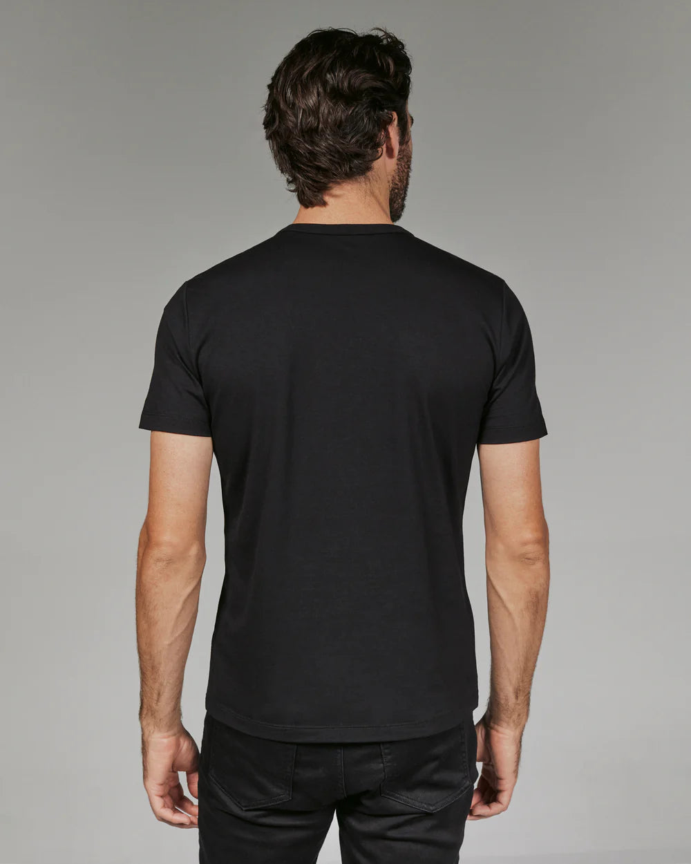 Modal Crew Neck Tee - Black