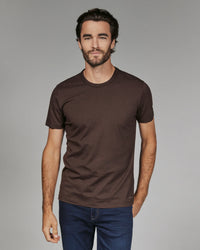 Modal Crew Neck Tee - Coffee