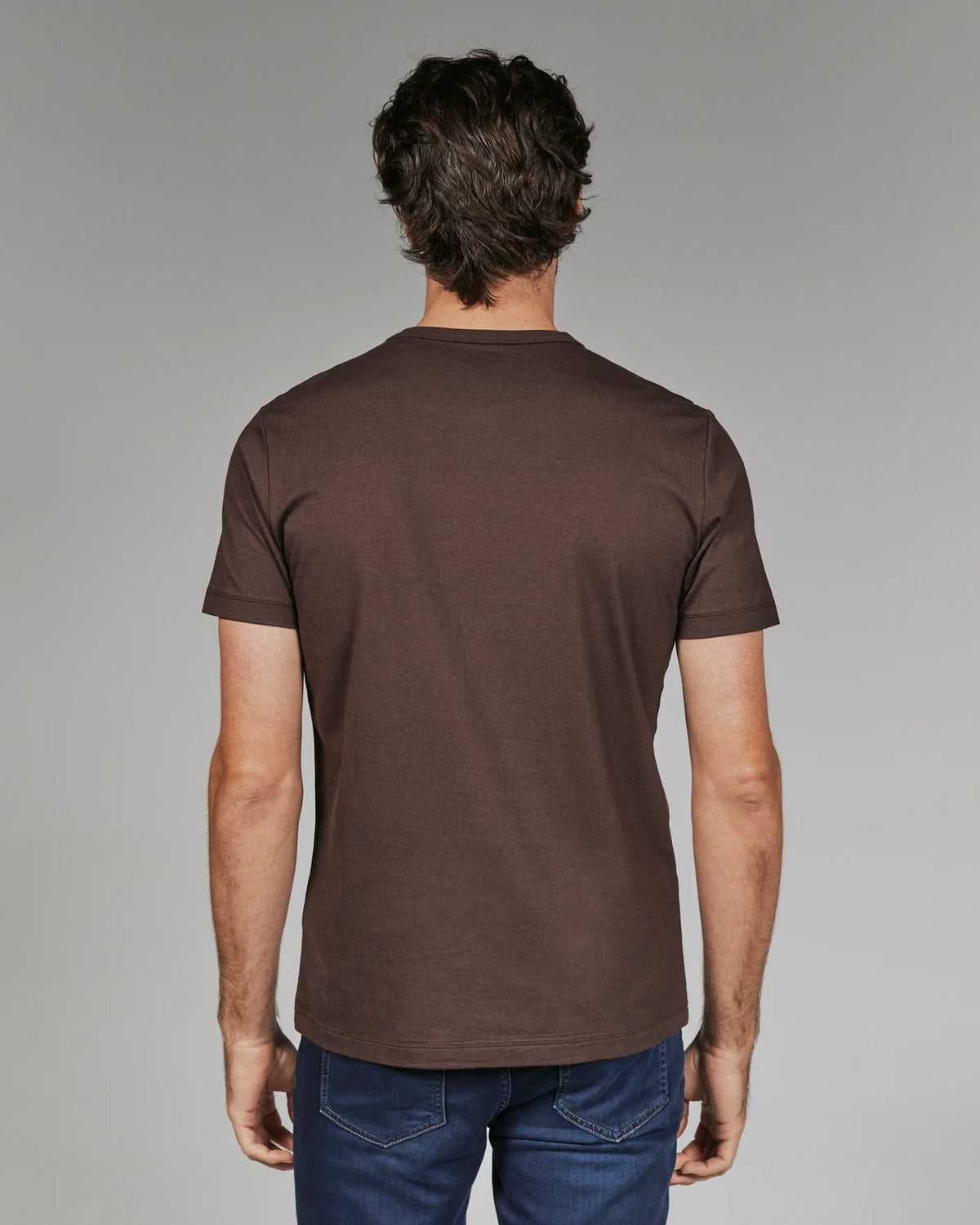 Modal Crew Neck Tee - Coffee