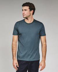 Modal Crew Neck Tee -Petrol Navy