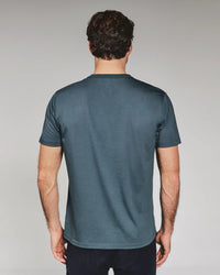 Modal Crew Neck Tee -Petrol Navy