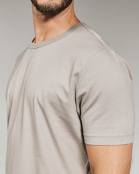 Modal Crew Neck Tee -Smokey Taupe