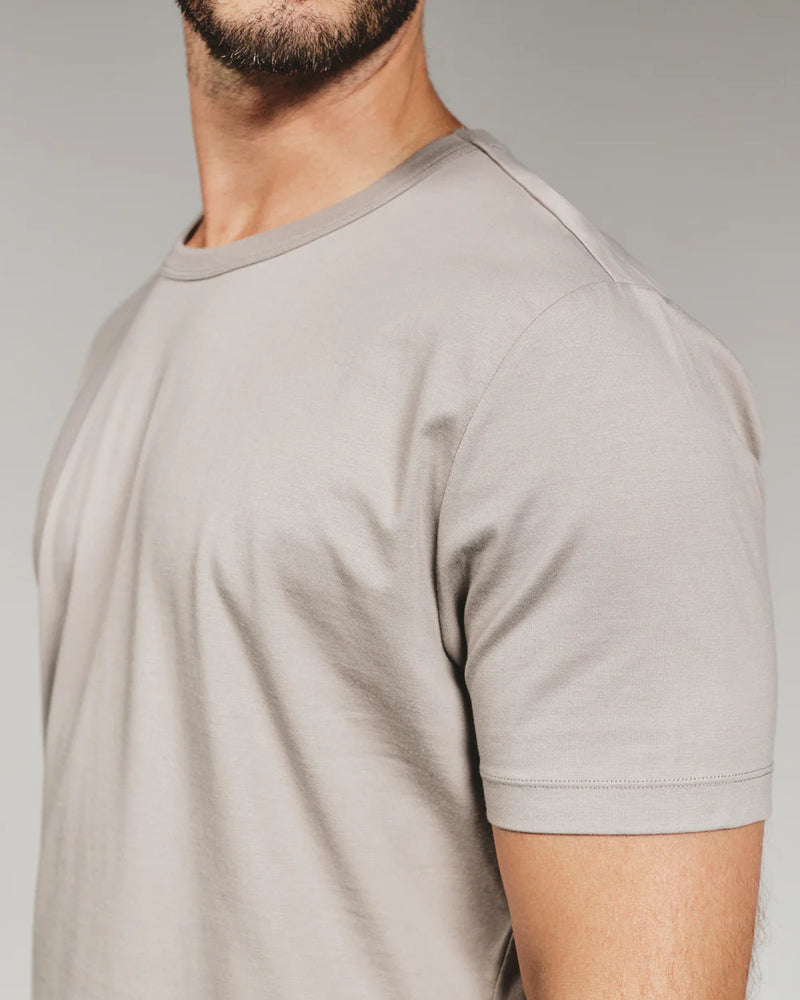 Modal Crew Neck Tee -Smokey Taupe