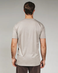 Modal Crew Neck Tee -Smokey Taupe