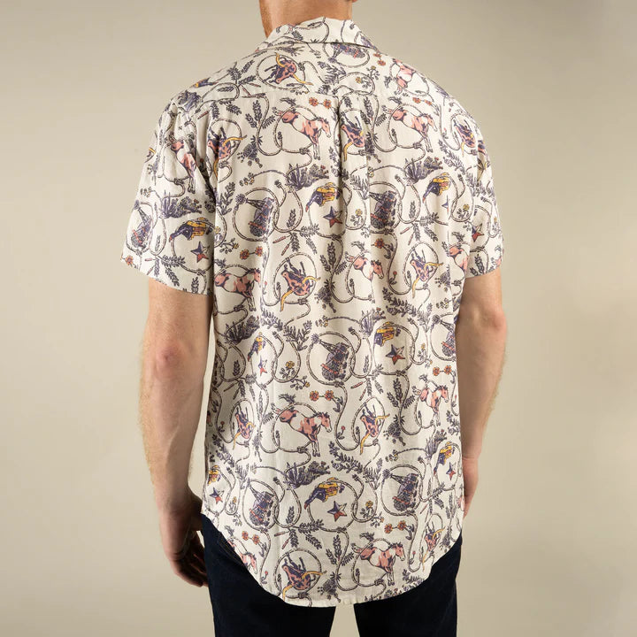 City Slicker SS Shirt - High Lonesome/Ivory-Navy