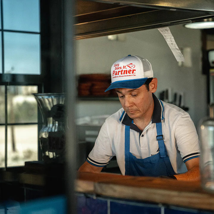 easy does it hat/blue