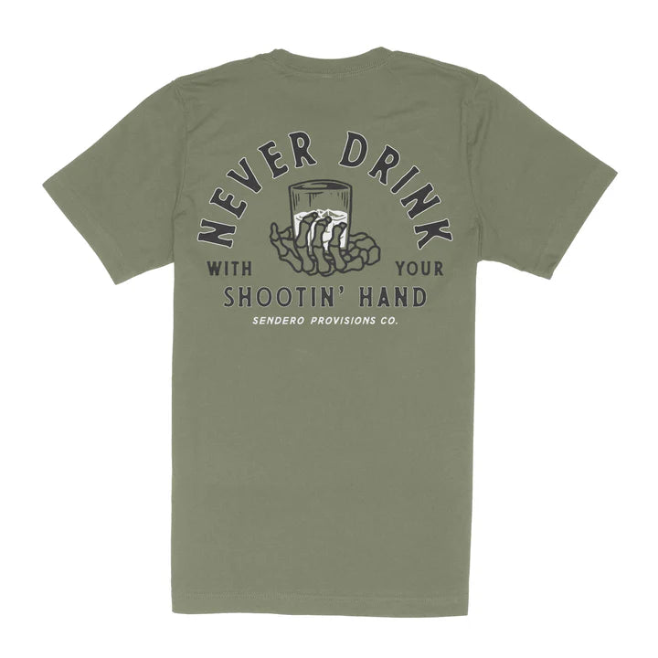 Shootin' Hand Tee - Olive -Sendero Provisions Co.