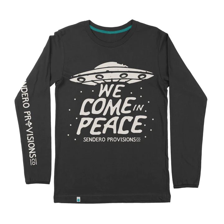 We Come in Peace Tee L/S - Sendero