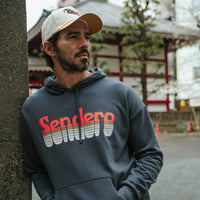 Retro Logo Hoodie-Vintage Black