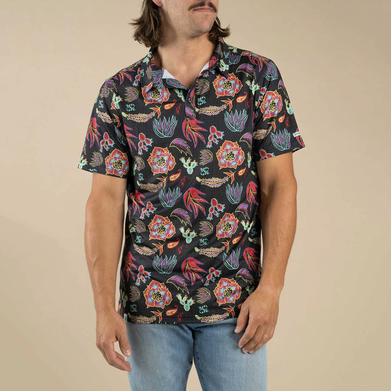 High Noon Performance Polo- Electric Desert