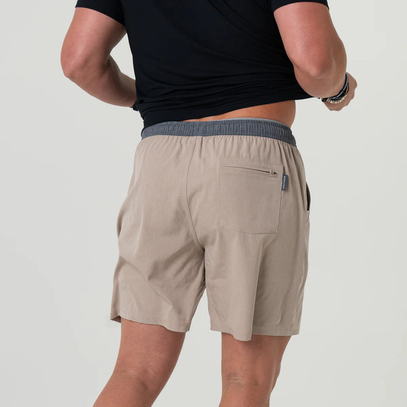Athletic Short 5.5" - Heather Khaki - Venado Camo