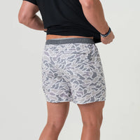 Athletic Short 7" - White Camo/Grey