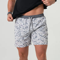 Athletic Short 7" - White Camo/Grey