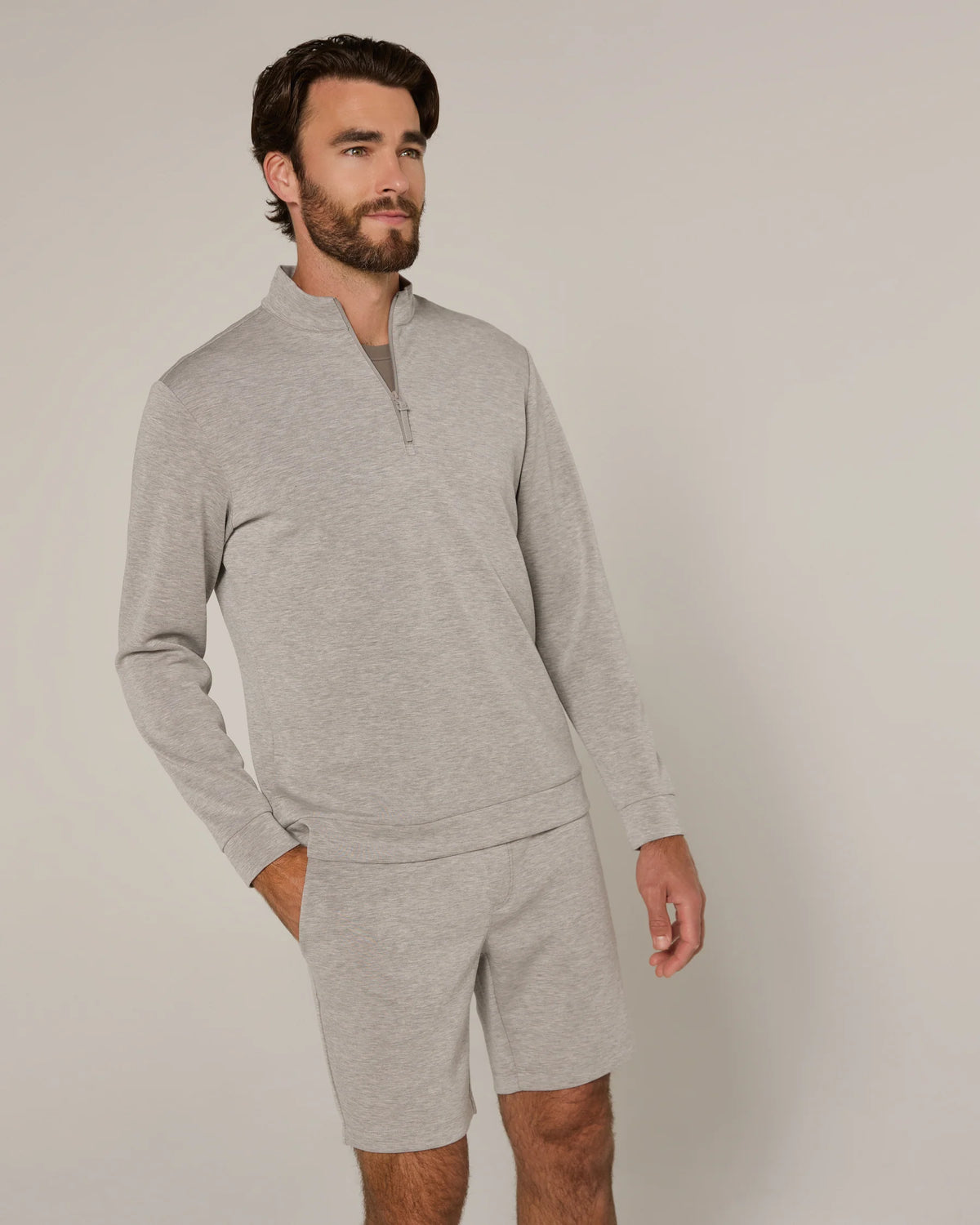 REV™ Quarter-Zip - Heather Grey