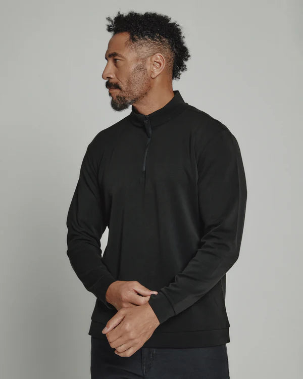 REV™ Quarter-Zip-Black-7 Diamonds